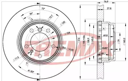 Тормозной диск FREMAX BD-2093