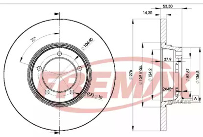 Тормозной диск FREMAX BD-2107