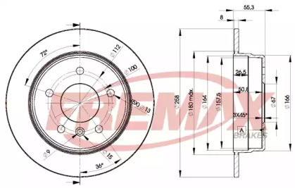 Тормозной диск FREMAX BD-2113