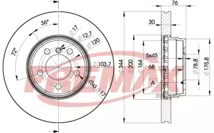 Тормозной диск FREMAX BD-2207