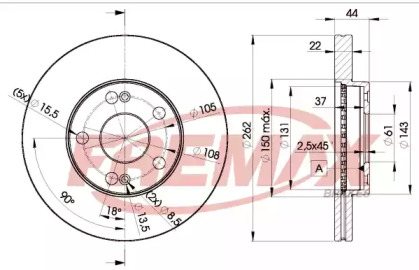 Тормозной диск FREMAX BD-2233