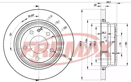 Тормозной диск FREMAX BD-2459