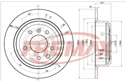 Тормозной диск FREMAX BD-2511