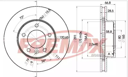 Тормозной диск FREMAX BD-2519