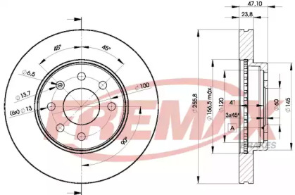 Тормозной диск FREMAX BD-2559