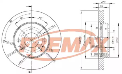 Тормозной диск FREMAX BD-2584