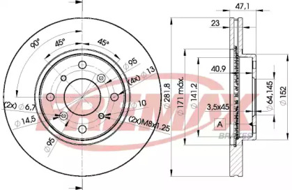 Тормозной диск FREMAX BD-2585