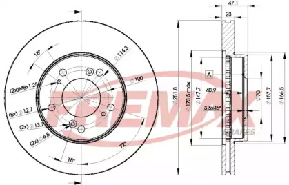 Тормозной диск FREMAX BD-2586