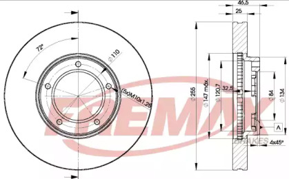 Тормозной диск FREMAX BD-2609