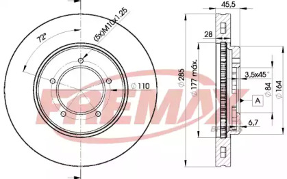 Тормозной диск FREMAX BD-2610