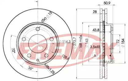 Тормозной диск FREMAX BD-2671