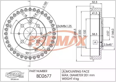 Тормозный барабан FREMAX BD-2677