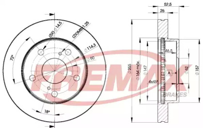 Тормозной диск FREMAX BD-2806