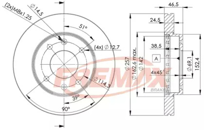 Тормозной диск FREMAX BD-2902