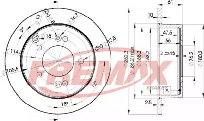 Тормозной диск FREMAX BD-2905