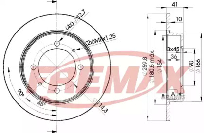 Тормозной диск FREMAX BD-2940