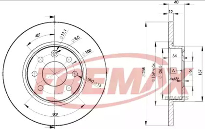 Тормозной диск FREMAX BD-2947