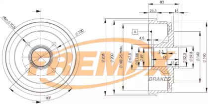 Тормозный барабан FREMAX BD-3030