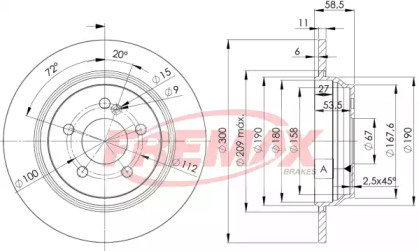 Тормозной диск FREMAX BD-3055