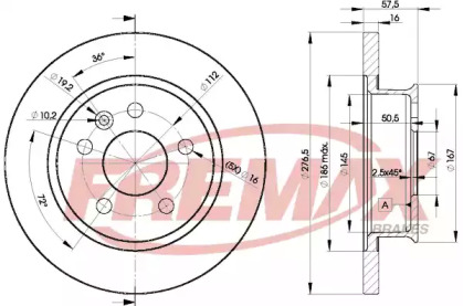 Тормозной диск FREMAX BD-3115