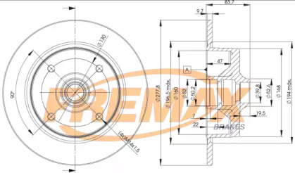 Тормозной диск FREMAX BD-3170