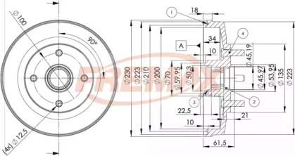 Тормозной барабан FREMAX BD-3247