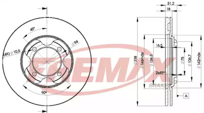 Тормозной диск FREMAX BD-3261