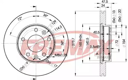 Тормозной диск FREMAX BD-3267