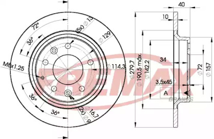 Тормозной диск FREMAX BD-3268