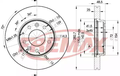 Тормозной диск FREMAX BD-3269