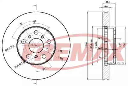 Тормозной диск FREMAX BD-3286