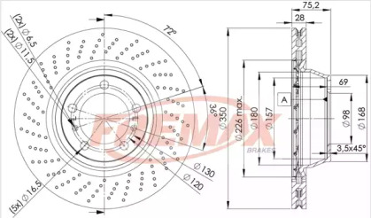 Тормозной диск FREMAX BD-3318