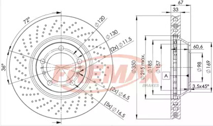 Тормозной диск FREMAX BD-3320