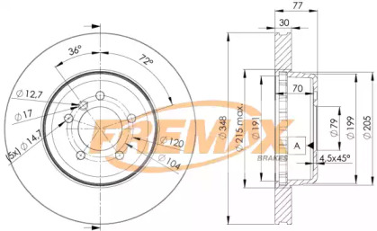 Тормозной диск FREMAX BD-3402