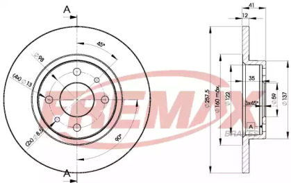 Тормозной диск FREMAX BD-3466