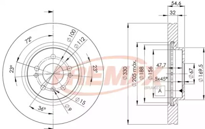 Тормозной диск FREMAX BD-3507