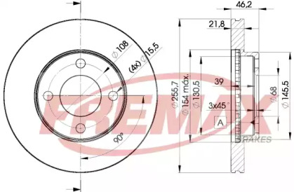 Тормозной диск FREMAX BD-3633