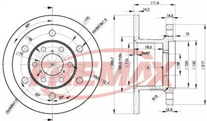 Тормозной диск FREMAX BD-3907