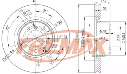 Тормозной диск FREMAX BD-4035