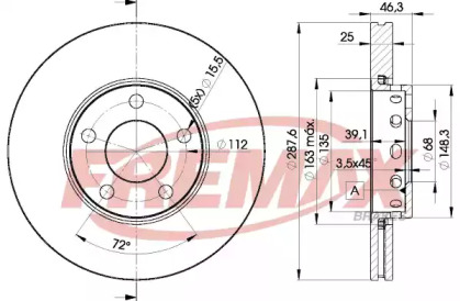 Тормозной диск FREMAX BD-4063