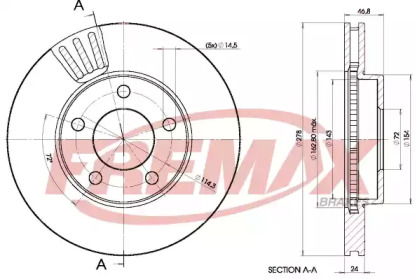 Тормозной диск FREMAX BD-4093