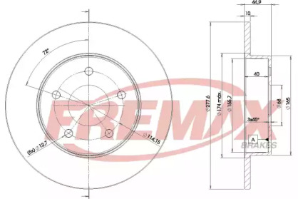 Тормозной диск FREMAX BD-4101