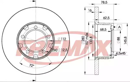 Тормозной диск FREMAX BD-4280