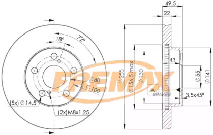 Тормозной диск FREMAX BD-4413