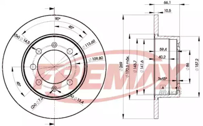 Тормозной диск FREMAX BD-4575