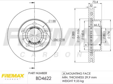 Тормозной диск FREMAX BD-4622