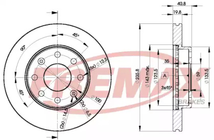 Тормозной диск FREMAX BD-4633