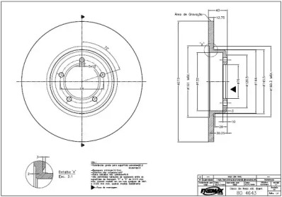 Тормозной диск FREMAX BD-4643