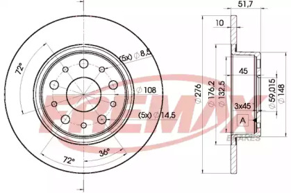 Тормозной диск FREMAX BD-4646