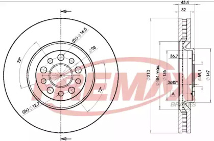 Тормозной диск FREMAX BD-4684